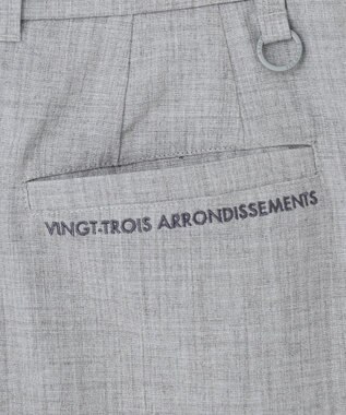 23区GOLF 【WOMEN】ベルト付き プリーツスカート ライトグレー系