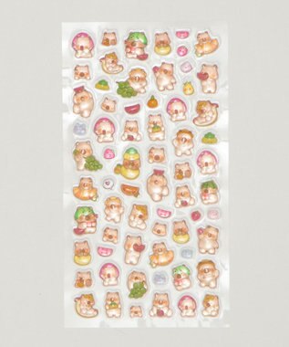 WEGO ぷっくりカピバラステッカー 柄2