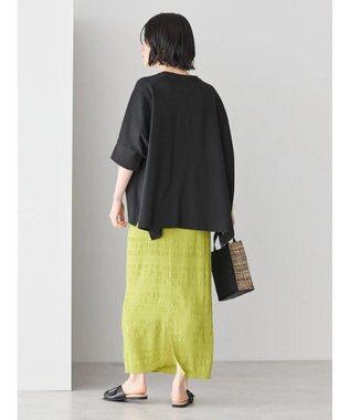 AMERICAN HOLIC 接触冷感ポンチョシルエットポンチプルオーバー Black