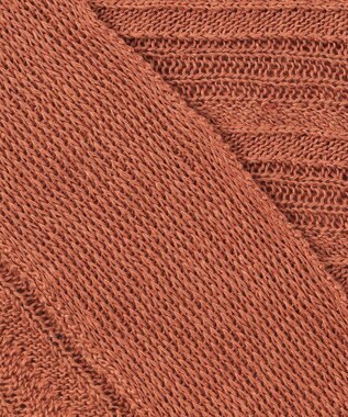 J.PRESS LADIES 【洗える】ヘンプレイヤード ニット オレンジ系