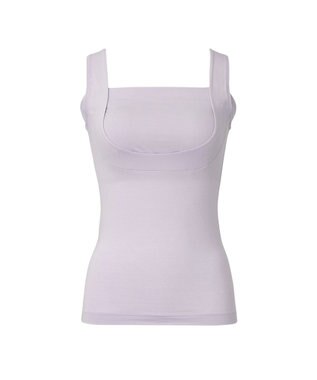 BRADELIS New York 【BRADELIS NewYork peace】綿混楽々dailyブラキャミ23  サラッと快適な補正ブラキャミ シェイパー ラベンダー