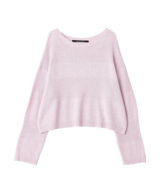 YECCA VECCA テープヤーンルーズニットプルオーバー Pink
