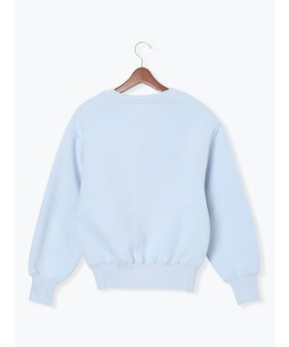 Te chichi ワンポイント刺繍裏起毛プルオーバー サックスブルー