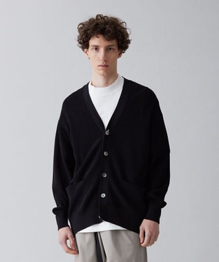 UNFILO MENS イージーケア ニットカーディガン [23年春夏商品] ブラック