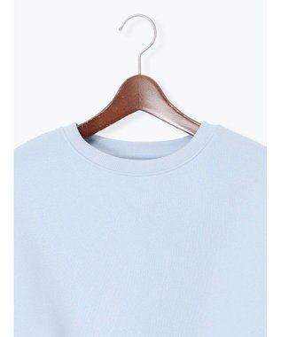 Te chichi ワンポイント刺繍裏起毛プルオーバー サックスブルー