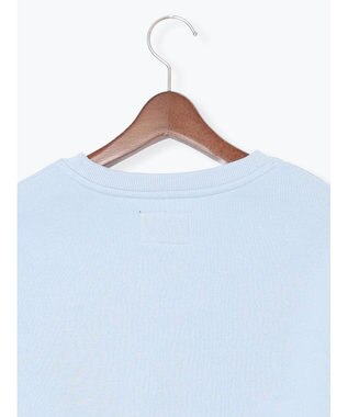 Te chichi ワンポイント刺繍裏起毛プルオーバー サックスブルー