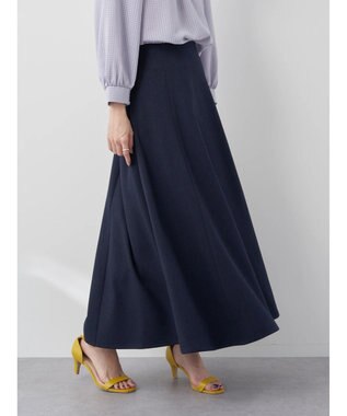 earth music&ecology すきな丈フレアスカート Navy