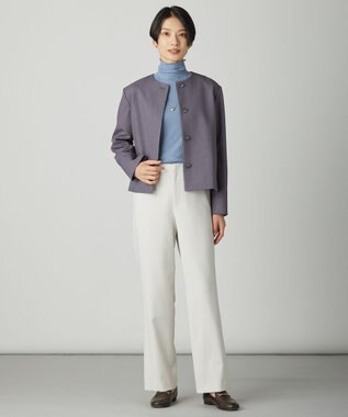 J.PRESS LADIES ダブルパール ネックレス シルバー系