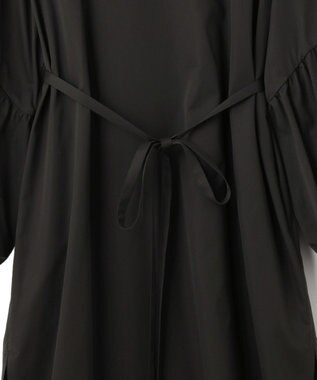 23区 【23区 lab.】ハイカウントコットン マキシ丈 シャツ ワンピース ブラック系