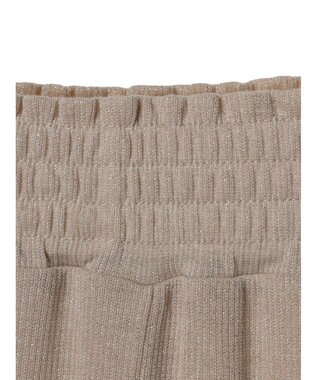 earth music&ecology ラメリブパンツ Gold