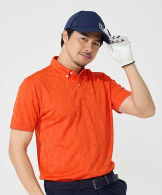 FILA GOLF／marie claire 【FILA GOLF】メッシュ加工ロゴ半袖ポロシャツ