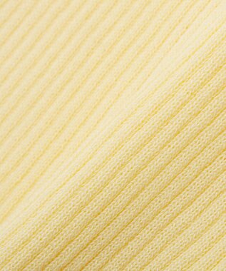 earth music&ecology ヘンリーネック半袖ニットプルオーバー Yellow