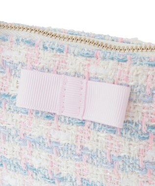 Maison de FLEUR LINTONツイードポーチ Off White