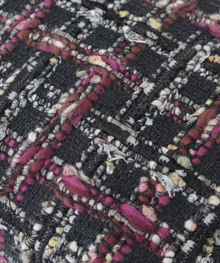 Maison de FLEUR LINTONツイードポーチ Black