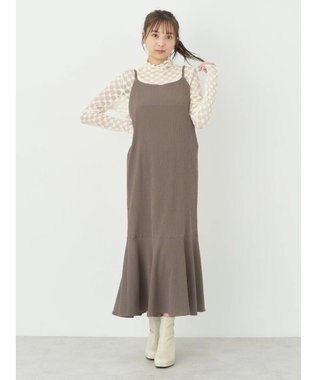 earth music&ecology ＳＥＴ２点カシュクールプルオーバー＋ワンピース Mocha