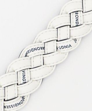 23区GOLF 【MEN】【リバーシブル】メッシュベルト ホワイト系