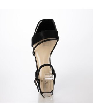 Riz raffinee <Riz raffinee>ラインストーン付きストラップサンダル ブラックメタリック