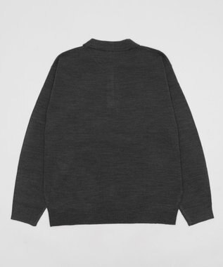 WEGO 【25年秋冬新作/ユニセックス着用ITEM/MLサイズ展開】別注USPOLOニットポロ グレー