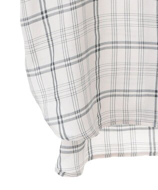 Green Parks 開襟シアージャケット風シャツ Check