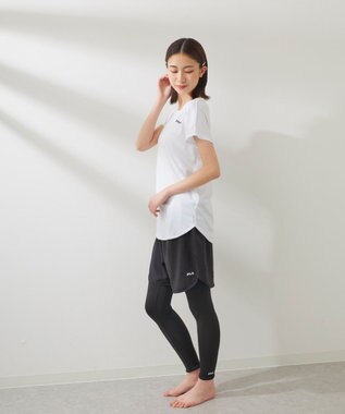OP／FILA 【FILA】水陸両用フィットネスウェア 3点セット ホワイト