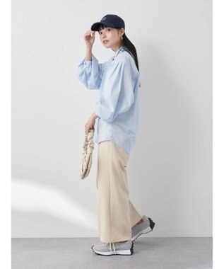 earth music&ecology 袖タックブラウス Sax