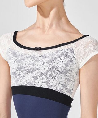 Chacott フレンチスリーブレオタード ネイビー