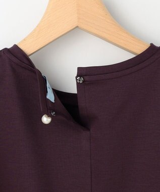 組曲 S 【先行予約】タッチミースムース ボリュームスリーブ カットソー マロンブラウン系