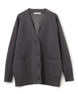 UNFILO スポンジニット カーディガン [NEW]チャコール