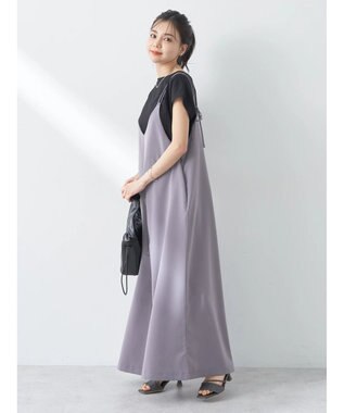 earth music&ecology リボンコンビネゾン Gray