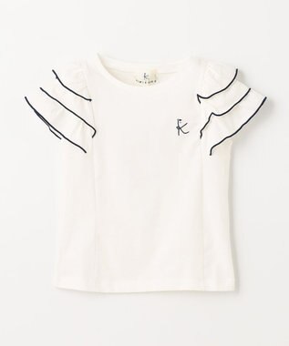 組曲 KIDS 【110-140㎝】メローメロー Tシャツ オフホワイト系