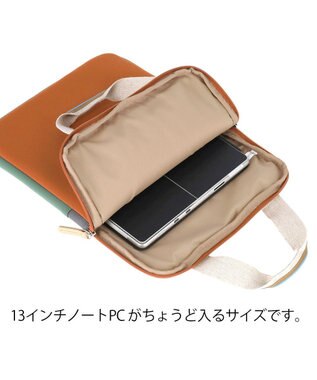 tsumori chisato CARRY ネコかおウレタン ビジネスバッグ PCケース パソコンケース 13インチ ビジネスバッグ オレンジ