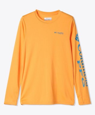 Columbia Columbia/ 【KIDS】ターミナルタックルロングスリーブTシャツ /コロンビア Summer Orange、 Blue Echo Logo