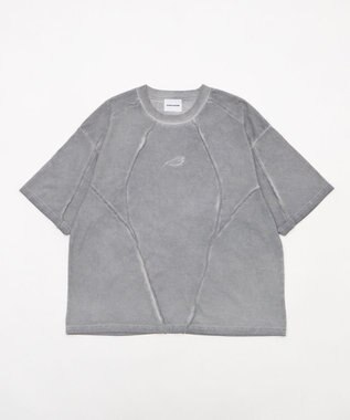 WEGO 【ユニセックス着用ITEM/MLサイズ展開】コールドダイスウィッチングロゴT（SS） グレー