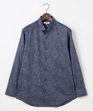 JOSEPH ABBOUD 【キングサイズ・ジョセフ・アブード氏セレクト・英国LIBERTY社】リバティ シャツ ブルー系6