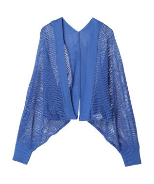 earth music&ecology メッシュボレロ Blue