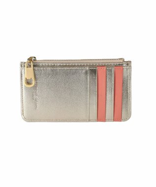 tsumori chisato CARRY tcパッチワーク カードケース フラグメントケース ミニ財布 ゴールド