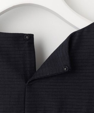 J.PRESS LADIES L カールマイヤーシアー シャドーストライプ カットソー ネイビー系