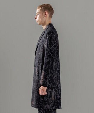 JOSEPH HOMME フォレストジャガード　チェスターコート ブラック系3
