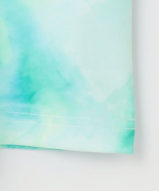 PW CIRCULUS 【吸水速乾 / UV遮蔽率99.5%  UVカット / ストレッチ】【MEN】タイダイ柄モックネックT ゴルフ ブルー系5