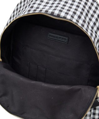 Maison de FLEUR ギンガムフロントリボンリュック Black