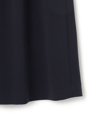 23区 S 【セットアップ対応/洗える】トリアセダブルジョーゼット シフォンスリーブ ワンピース ネイビー系