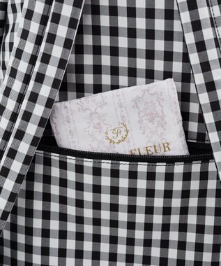 Maison de FLEUR ギンガムフロントリボンリュック Black