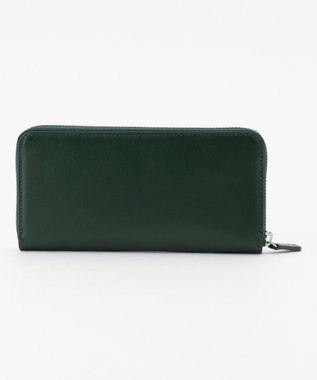 J.PRESS MEN 【MORPHO×J.PRESS】スムースヌメ 長財布(ラウンドファスナー) ダークグリーン系