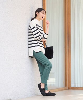 ANY 【裏起毛】ウォームタッチパンツ ブルーグリーン