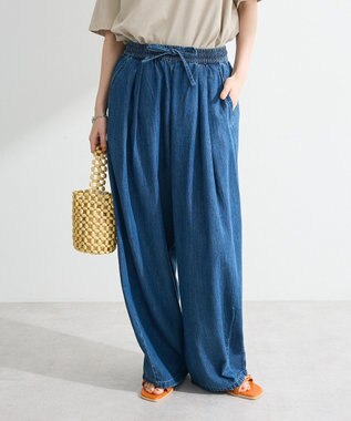 Green Parks ライトデニムワイドパンツ Indigo