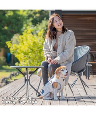 PET PARADISE スヌーピー リバーシブルベスト 《オフホワイト×赤》 中型犬 大型犬 オフホワイト×赤