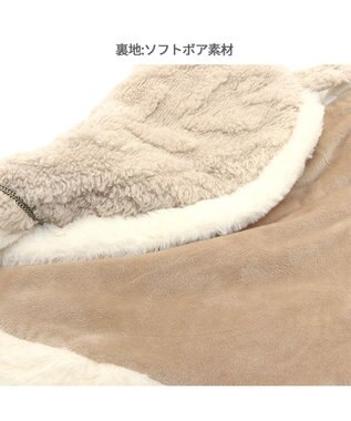 PET PARADISE リサとガスパール ポンチョ ポシェット付き 小型犬 ベージュ