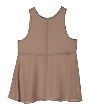Green Parks ・ＥＬＥＮＣＡＲＥ　ＤＵＥオーガンジーノースリチュニック Mocha