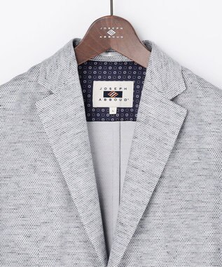 JOSEPH ABBOUD 【尾州産ジャージー/軽量/ストレッチ】ノルマンディーリネントップジャージージャケット ブルー系