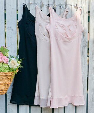 BRADELIS New York 【BRADELIS NewYork peace】　綿混楽々バストスリップ ブラック